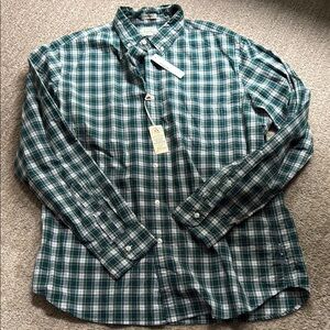 J. Crew Green Casual Button Down Shirt